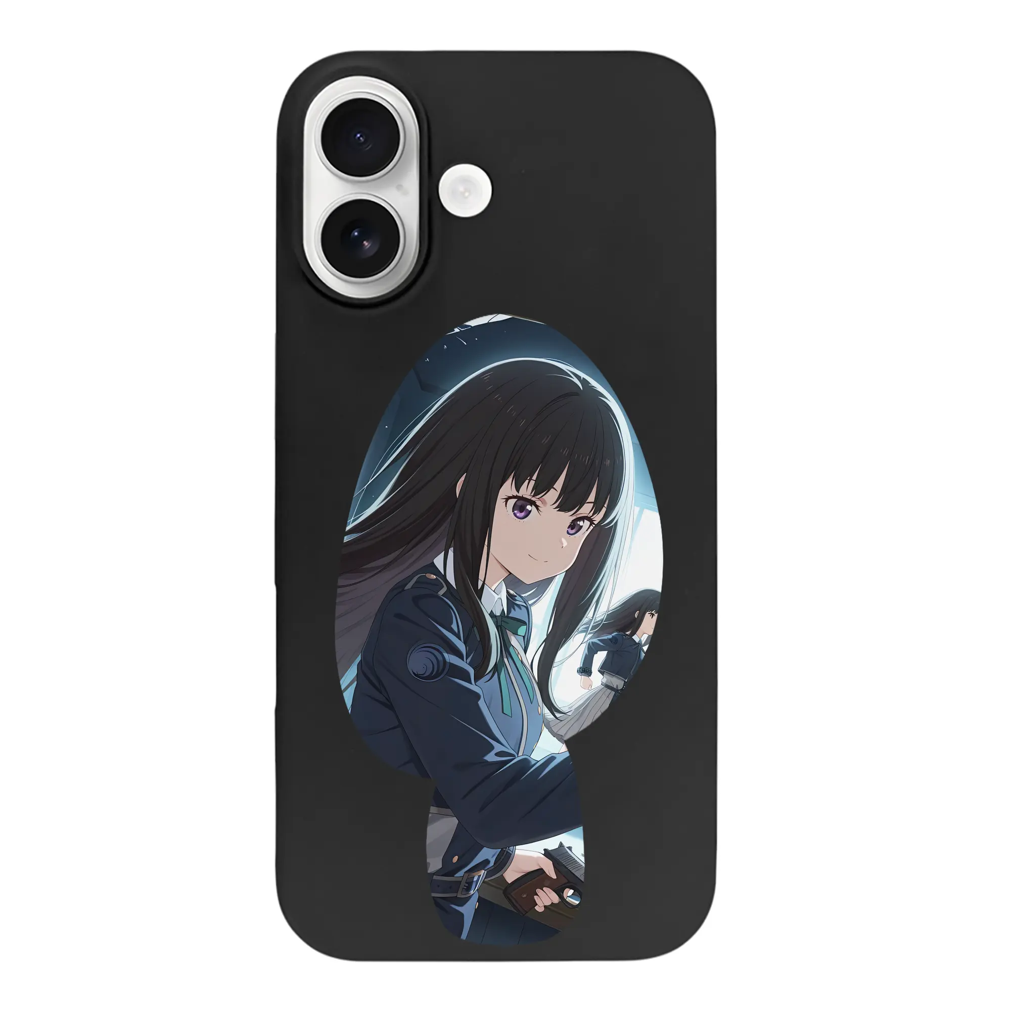 リコリス・リコイル グッズ,井ノ上たきな - iPhone 17 シリーズ シリコンケース 薄型 耐衝撃 指紋防止 ソフトタッチカバー 精密フィット 傷防止 保護ケース iPhone 17/17 Air/17 Pro/17 Pro Max 対応